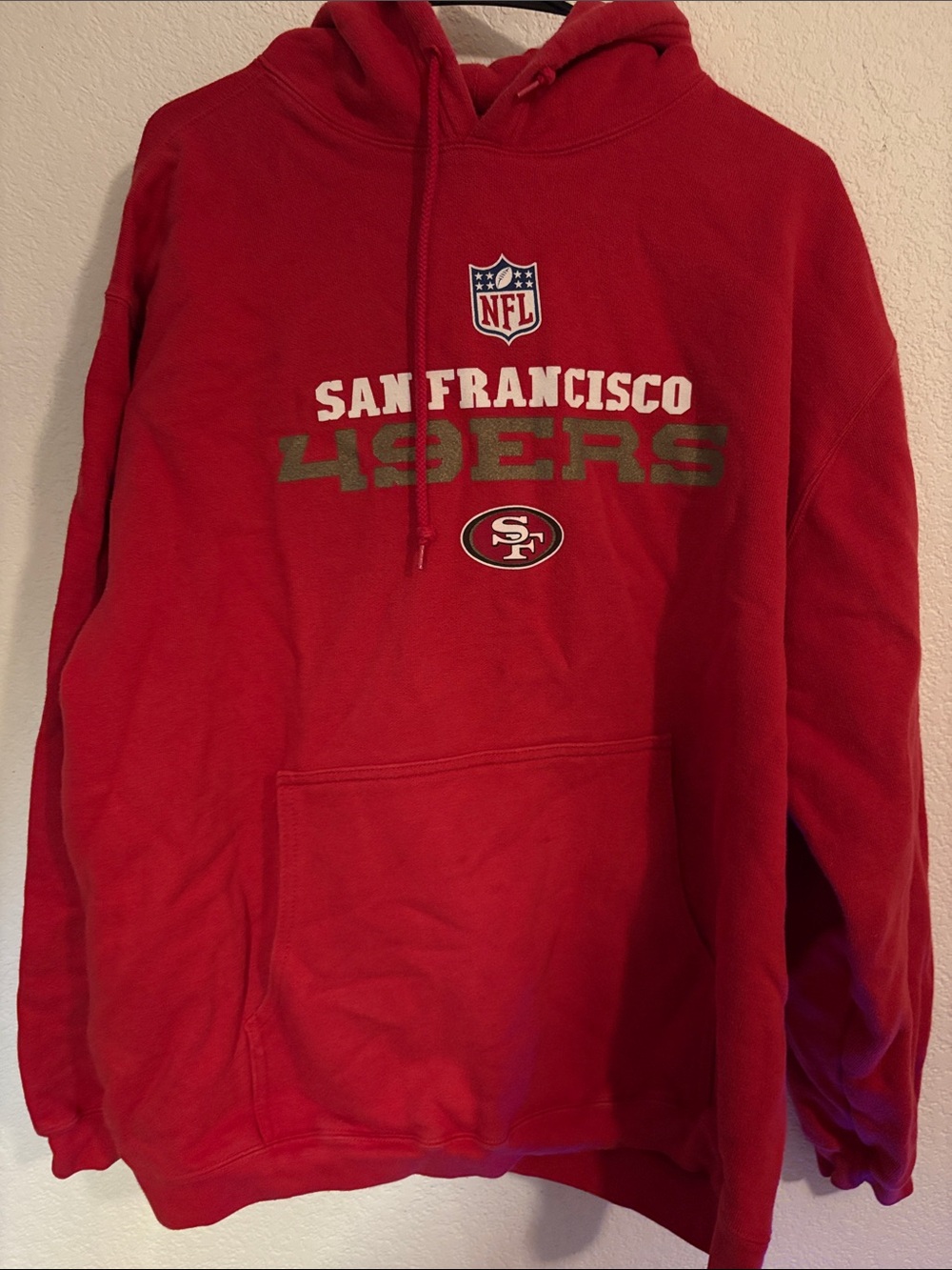Reebok Red San Francisco 49ers Pullover Hoodie